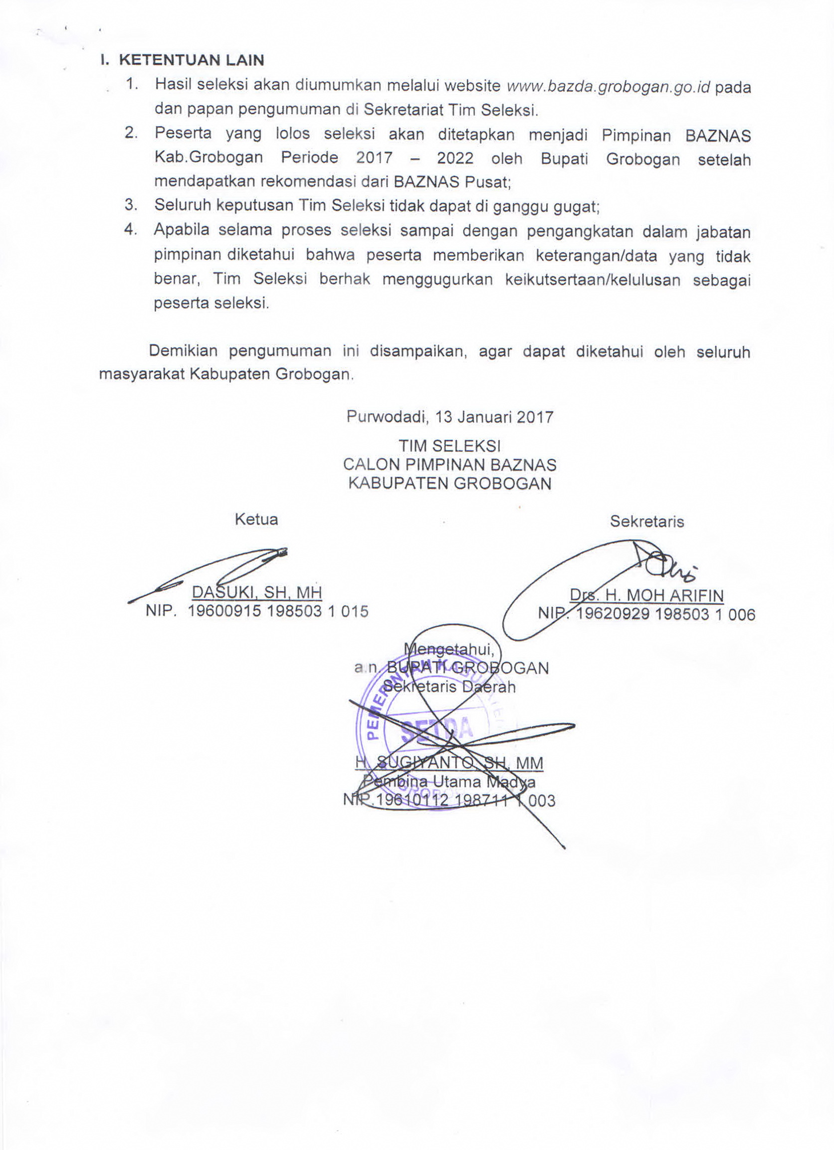 pengumuman hal 2